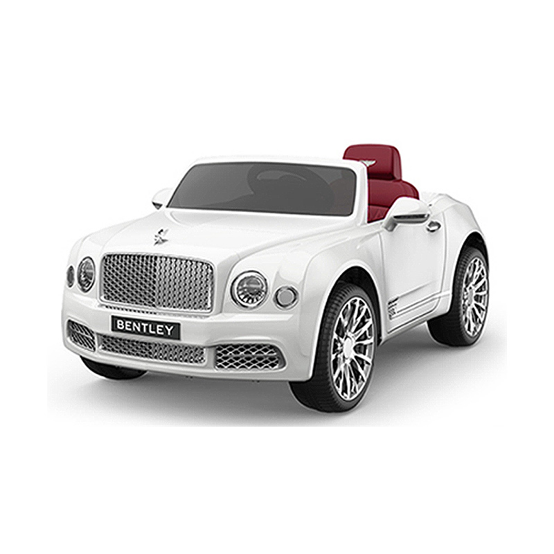 12 V-os akkumulátoros gyerekek lovagolnak autókon, engedéllyel rendelkező Bentley Mulsanne