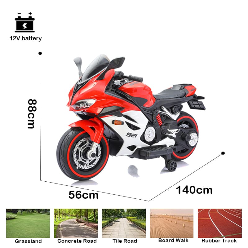 Gyermek motorkerékpár LED-es karosszéria-világítással