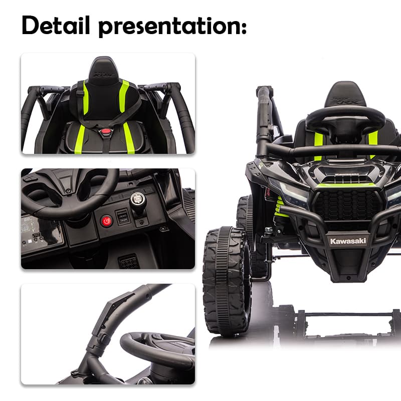 12V Licensed Kawasaki KRX 1000 one seat RUV