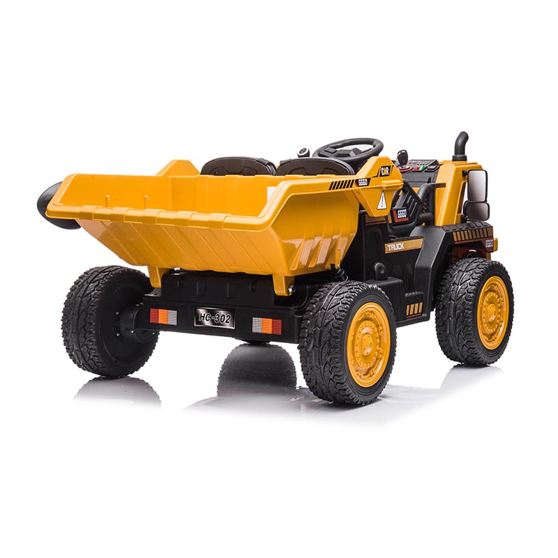 12V 2WD Kids Ride-On Construction Truck with Parental Remote & Music