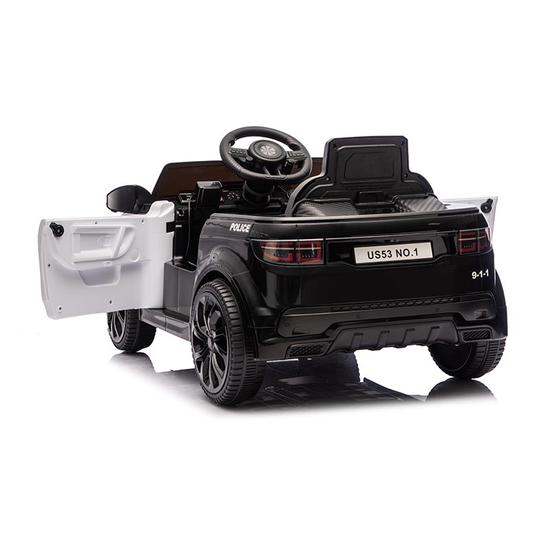 12V 2WD 2-Seater Kids Police Ride-On Car with MP3 player